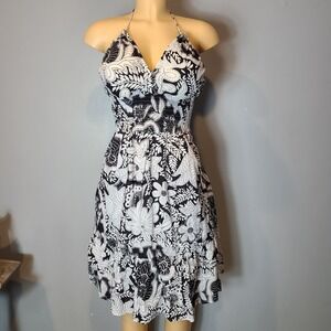 Vtg Y2K Vanity Halter Dress Babydoll Retro Sz Large Fairy Festival Resort NWT